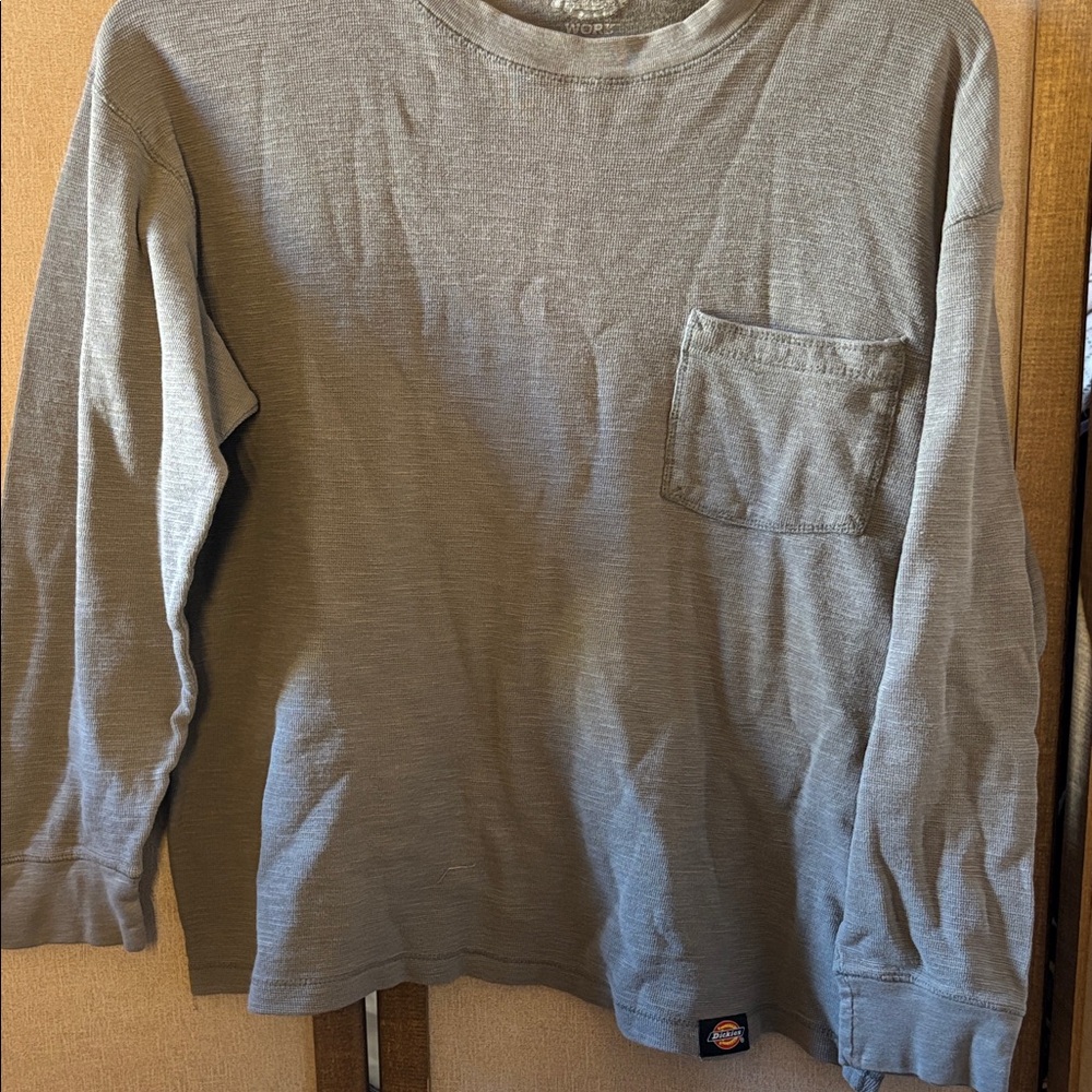 Dickies Gray Long Sleeve Shirt large